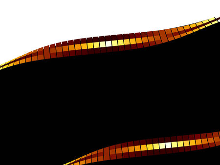 vector blank with mosaic border, place for textのイラスト素材