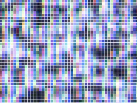 vector TV screen,  lost signal, noise, made from mosaic tilesのイラスト素材
