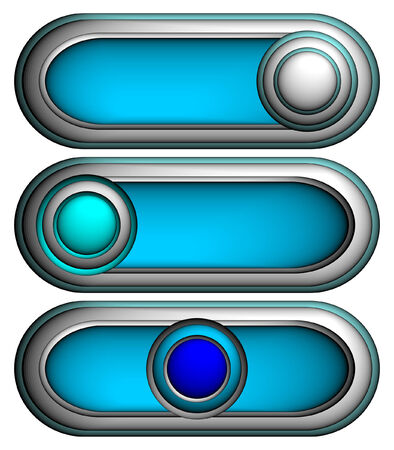 3d buttons, vectorのイラスト素材