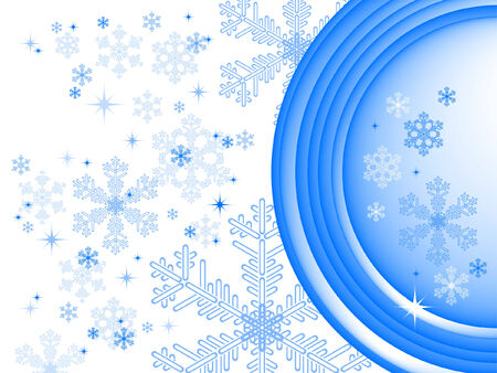 winter background with  snowflakesのイラスト素材