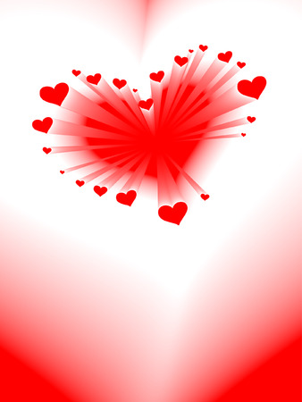 valentine's day card, , romantic heart with copy spaceのイラスト素材