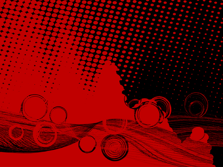 abstract background, vector, stylized waves, place for textのイラスト素材