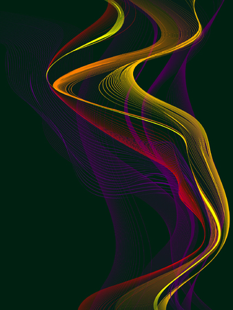 abstract background, vector, stylized waves, place for textのイラスト素材