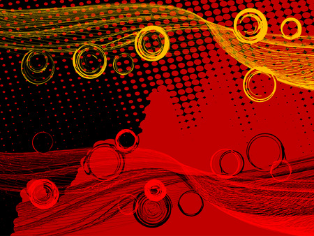 abstract background, vector, stylized waves, place for textのイラスト素材