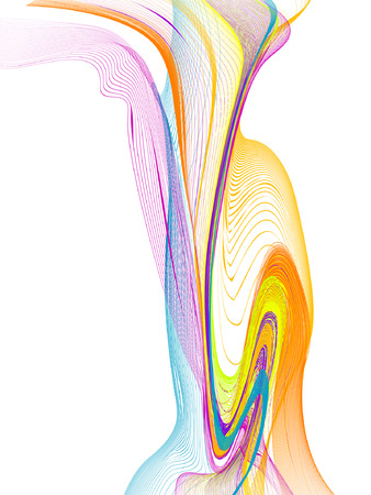 abstract background, vector, stylized waves, place for textのイラスト素材