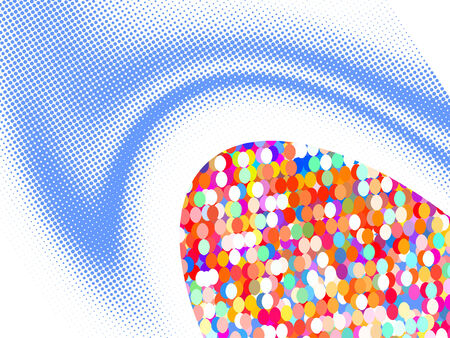 colorful abstract background from mosaic tiles, vector without gradientのイラスト素材