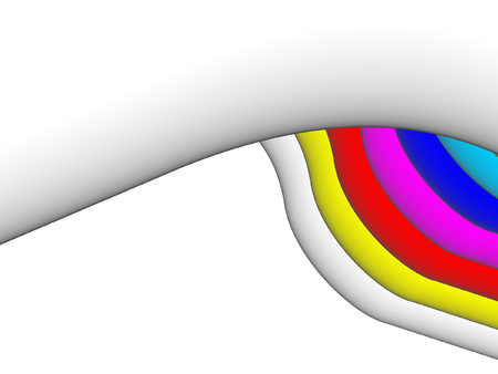 colorful 3ds lines, vector background with copy-spaceのイラスト素材