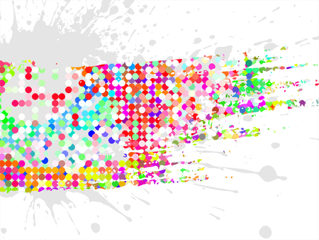 colorful abstract background from mosaic tiles, vector without gradientのイラスト素材