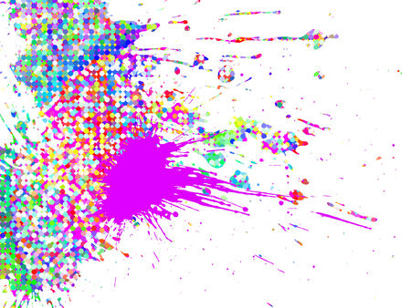 colorful abstract background from mosaic tiles, vector without gradientのイラスト素材