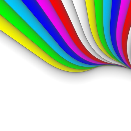 colorful 3ds lines, vector background with copy-spaceのイラスト素材