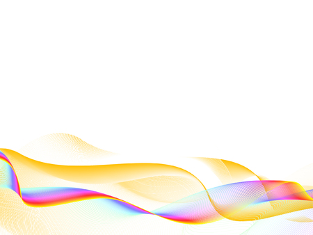 colorful waves, vector background with copy-spaceのイラスト素材