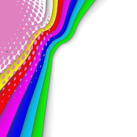 colorful 3ds lines, vector background with copy-spaceのイラスト素材