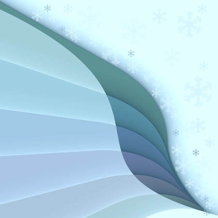 winter background with  snowflakes, vector のイラスト素材
