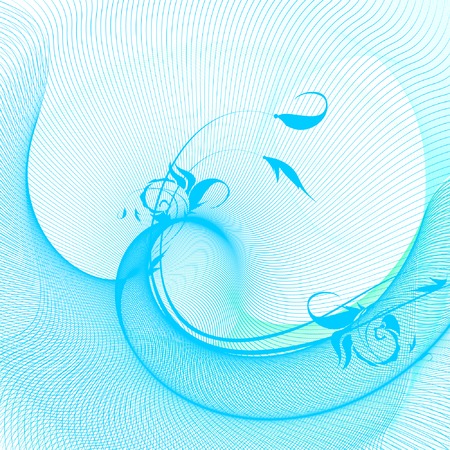 abstract background, vector, stylized waves, place for textのイラスト素材