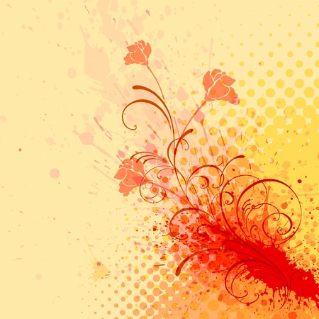 floral backgroundのイラスト素材