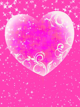 valentine's day card, vector, EPS 10のイラスト素材