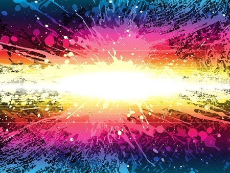 vector glowing colorful splash のイラスト素材