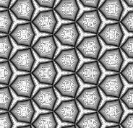 illustration of geometric seamless pattern without gradient