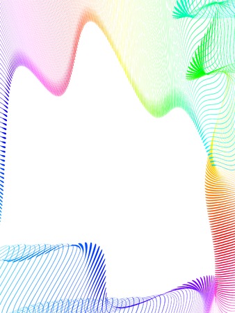 abstract wireframe distortions, vector composition with motion effectのイラスト素材