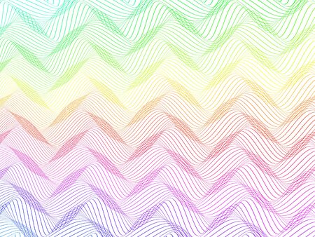 abstract colorful stylized lines illustrationのイラスト素材