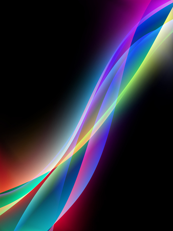 Vector waves. EPS10 with transparency and mesh. Abstract background with blurred lines.のイラスト素材