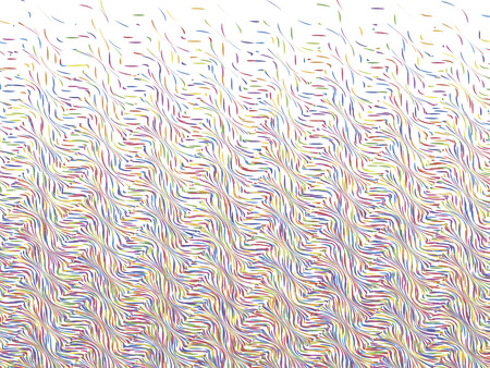 Abstract background, optical illusion of gradient effect. Stipple effect. Rhythmic colorful noise particles. Grain textureのイラスト素材