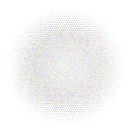 Abstract background, optical illusion of gradient effect. Stipple effect. Rhythmic noise particles. Grain textureのイラスト素材