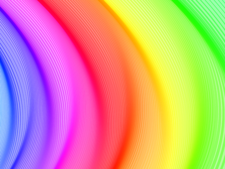 Abstract striped background. Rhythmic colorful lines. EPS10 with transparency. Spectrum background. Abstract composition with curve lines. Abstract 3d effect. Illusion of three dimensional surface.のイラスト素材