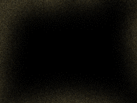 Abstract background, optical illusion of gradient effect. Stipple effect. Mosaic abstract composition. Rhythmic yellow tiles. Decorative shapes. Golden particles. Grain textureのイラスト素材