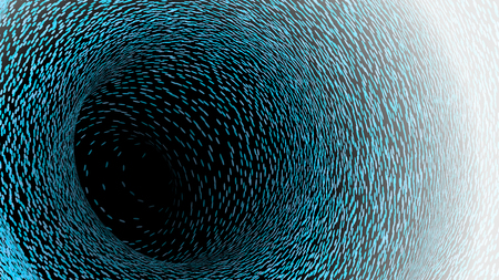 Wide format abstract background, optical illusion of gradient effect. Stipple effect. Rhythmic noise particles. Grain texture. Full HD wallpaper with colorful strokes. Vector EPS10 with transparencyのイラスト素材