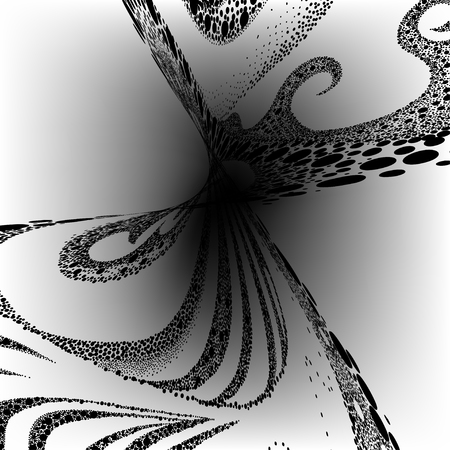 beautiful vector geometric composition, unusual dotted techniqueのイラスト素材