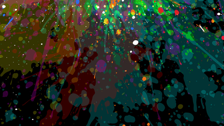 Wide format abstract grunge background. Vector without gradient. Place for text. Paint splashes. Background for presentation business card. Full HD 4K grunge wallpaper. Vector EPS10 with transparencyのイラスト素材