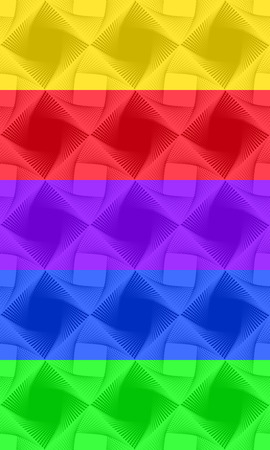 illustration of geometric seamless pattern without gradientのイラスト素材