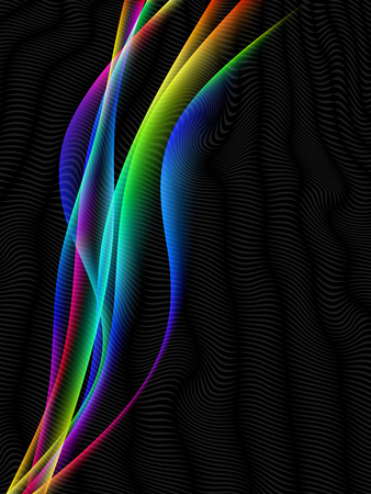 energetic waves, EPS10 with transparency and meshのイラスト素材