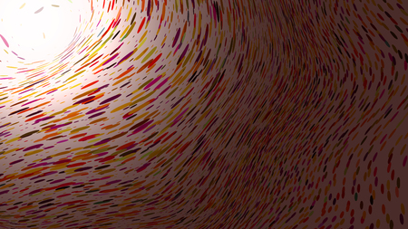Wide format abstract background, optical illusion of gradient effect. Stipple effect. Rhythmic noise particles. Grain texture. Full HD wallpaper with strokes. Vector EPS10 with transparencyのイラスト素材