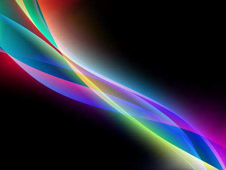 Vector waves. EPS10 with transparency and mesh. Abstract composition with curve lines. Blurred lines for relax themes background. Background with copy space. Place for text. Border linesのイラスト素材