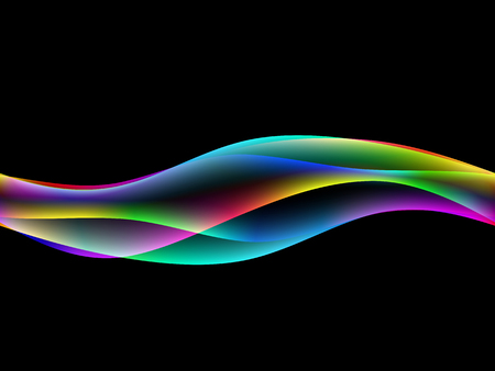 energetic waves, EPS10 with transparency and meshのイラスト素材