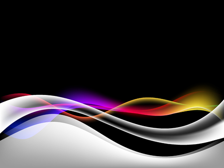 energetic waves, EPS10 with transparency and meshのイラスト素材