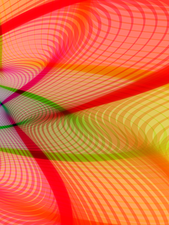 Abstract striped background. Rhythmic colorful lines. EPS10 with transparency. Colorful background. Abstract composition with curve lines. Abstract 3d effect. Illusion of three dimensional surface.のイラスト素材