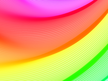 Abstract striped background. Rhythmic colorful lines. EPS10 with transparency. Spectrum background. Abstract composition with curve lines. Abstract 3d effect. Illusion of three dimensional surface.のイラスト素材