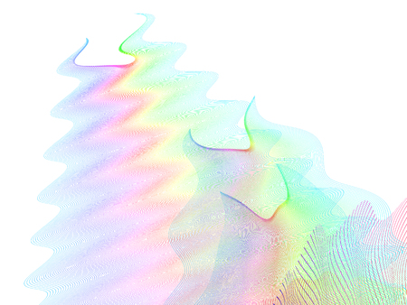 abstract wireframe distortions, vector composition with motion effectのイラスト素材