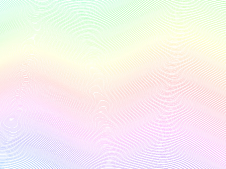 Abstract pattern. Colorful curve lines. Abstract waves. Lines distortion. Abstract colorful wireframe distortions. Vector rhythmic composition. Line art. Striped background. Decorative wavesのイラスト素材