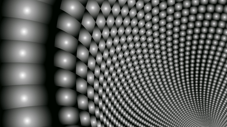 Vector radial blur special effect. Optical illusion of tunnel. Abstract background with perspective. Blurred background. Gradient effect. Abstract vector 3d effect. Illusion of halftone effect.のイラスト素材