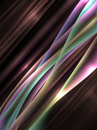 Vector waves. EPS10 with transparency and mesh. Abstract surface with curve lines. Blurred lines for relax themes background. Background with copy space. Place for text. Corner compositionのイラスト素材