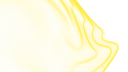 Wide format abstract background, visual illusion of 3d effect. Rhythmic lines. Technology background, vectorのイラスト素材