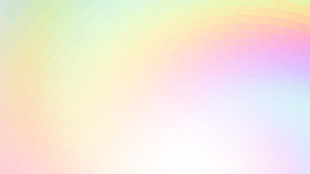 Abstract holographic colors composition with squares. Optical illusion of blur effect. Place for text. Vector EPS10 background for presentation, flyer, poster. Digitally wallpaper. 16 : 9のイラスト素材