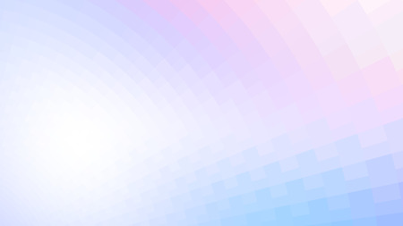 Abstract holographic colors composition with squares. Optical illusion of blur effect. Place for text. Vector EPS10 background for presentation, flyer, poster. Digitally wallpaper. 16 : 9のイラスト素材
