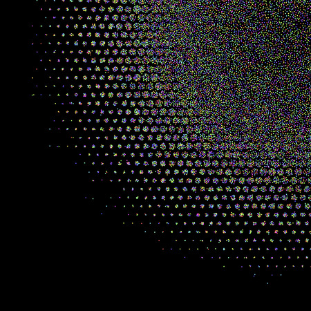Abstract background, optical illusion of gradient effect. Stipple effect. Rhythmic noise particles. Grain textureのイラスト素材