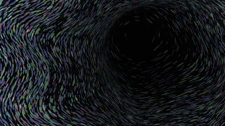 Wide format abstract background, optical illusion of gradient effect. Stipple effect. Rhythmic noise particles. Grain texture. Full HD wallpaper with strokes. Vector EPS10 with transparencyのイラスト素材