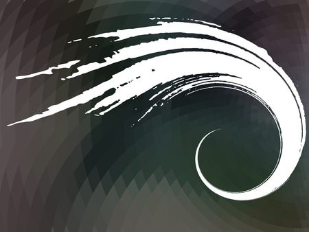 vector composition with grid, tiles, twisted brushのイラスト素材